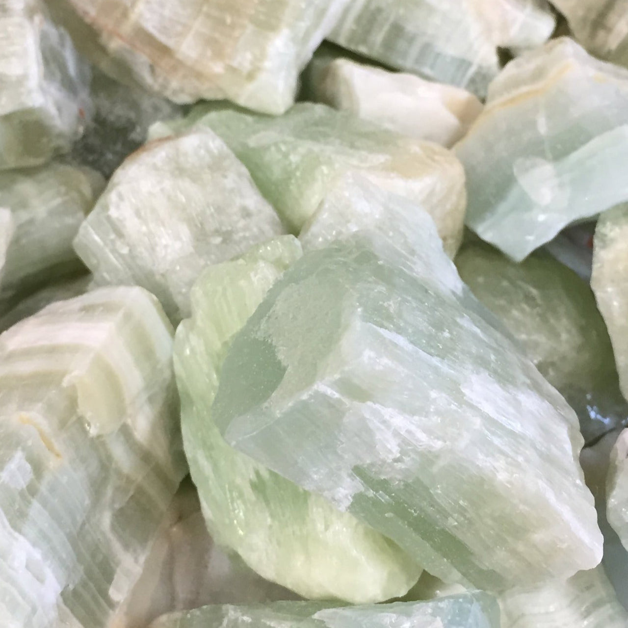Pistachio Striped Calcite Rough #R170