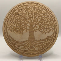 Thumbnail for Celtic Tree of Life Etched Wood Grid #SK2219