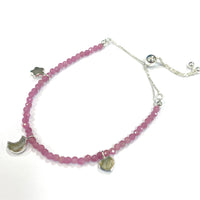 Thumbnail for Pink Tourmaline Faceted Adjustable Chain 6