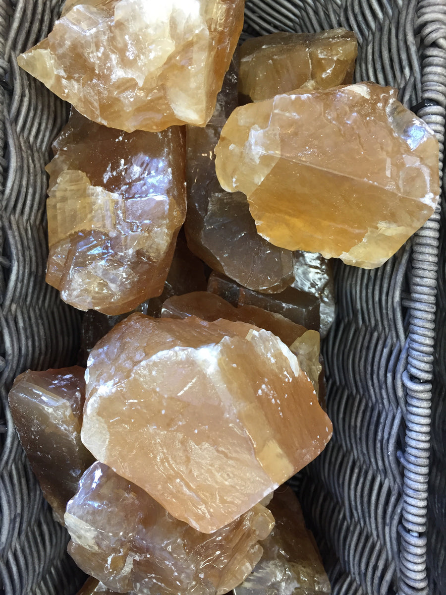 Honey Calcite Rough #R159