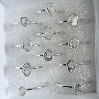 Thumbnail for Herkimer Diamond Sterling Silver Dainty Ring #J613