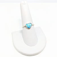 Thumbnail for Labradorite Mini Heart Ring Pick Size #SK8874 - $39