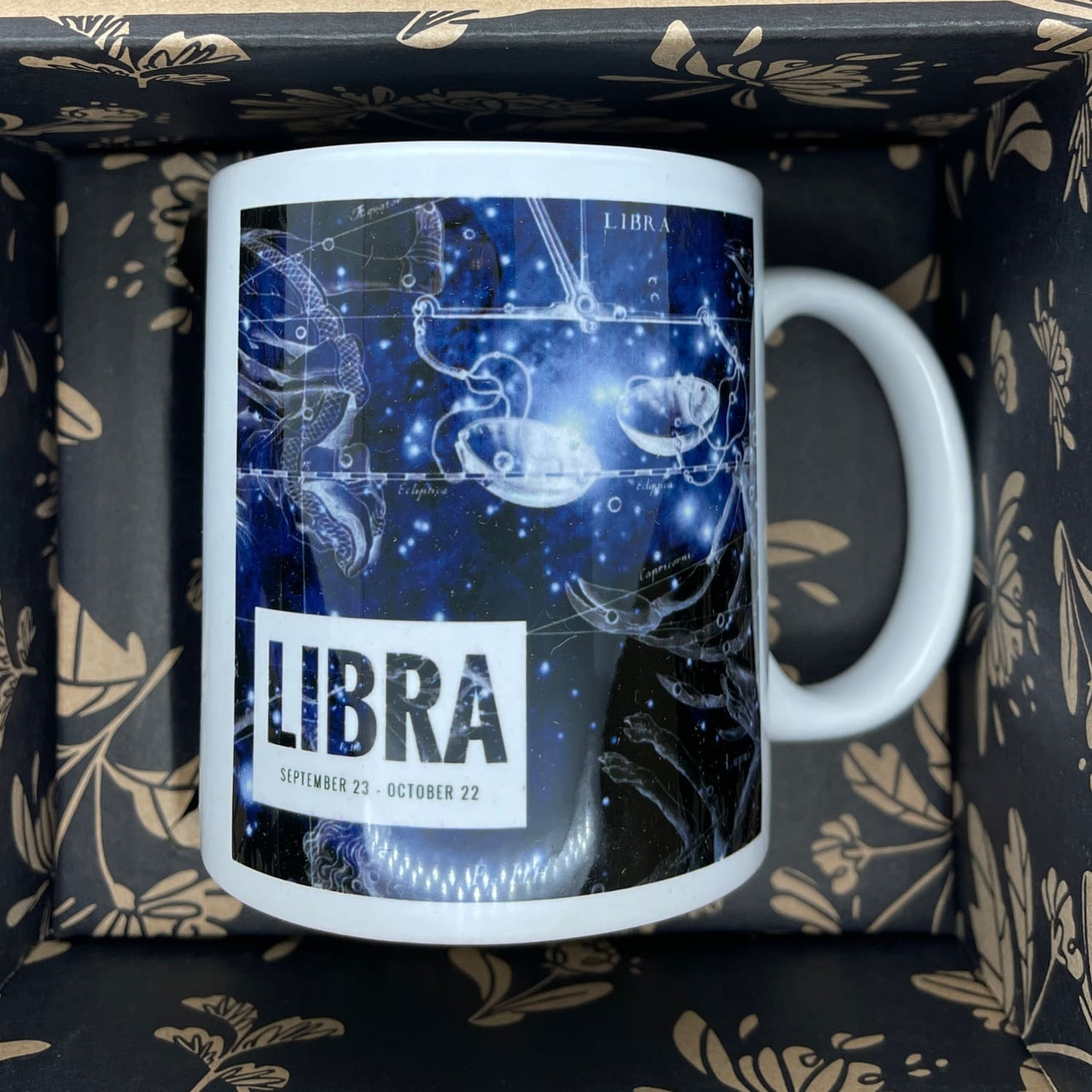 Libra Zodiac Mug Gift Boxed #C114 - $28