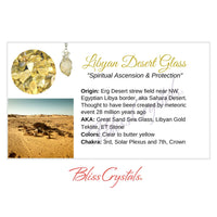 Thumbnail for LIBYAN DESERT GLASS Crystal Information Card Double sided 