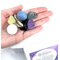 Thumbnail for Meditation & Prayer Crystal Companion Set w Gift Box 
