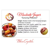 Thumbnail for MOOKAITE JASPER Crystal Information Card Double sided #HC157