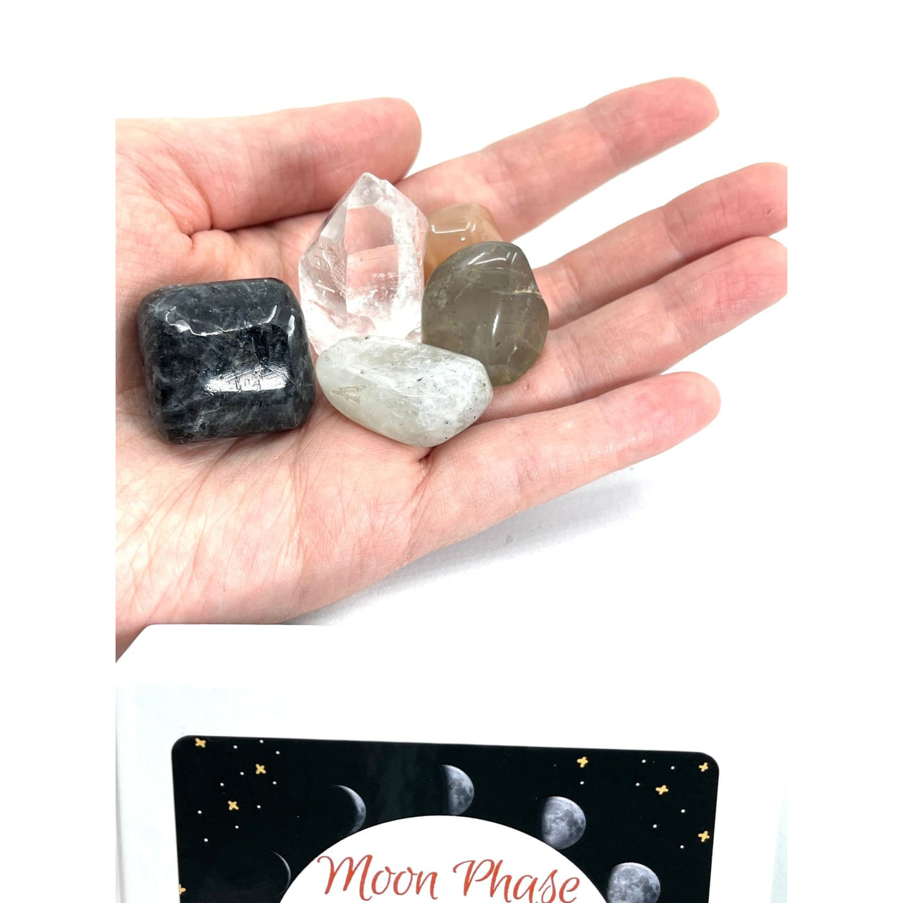 Moon Phase 4 Crystal Companion Set w Gift Box #SK6975K - $39
