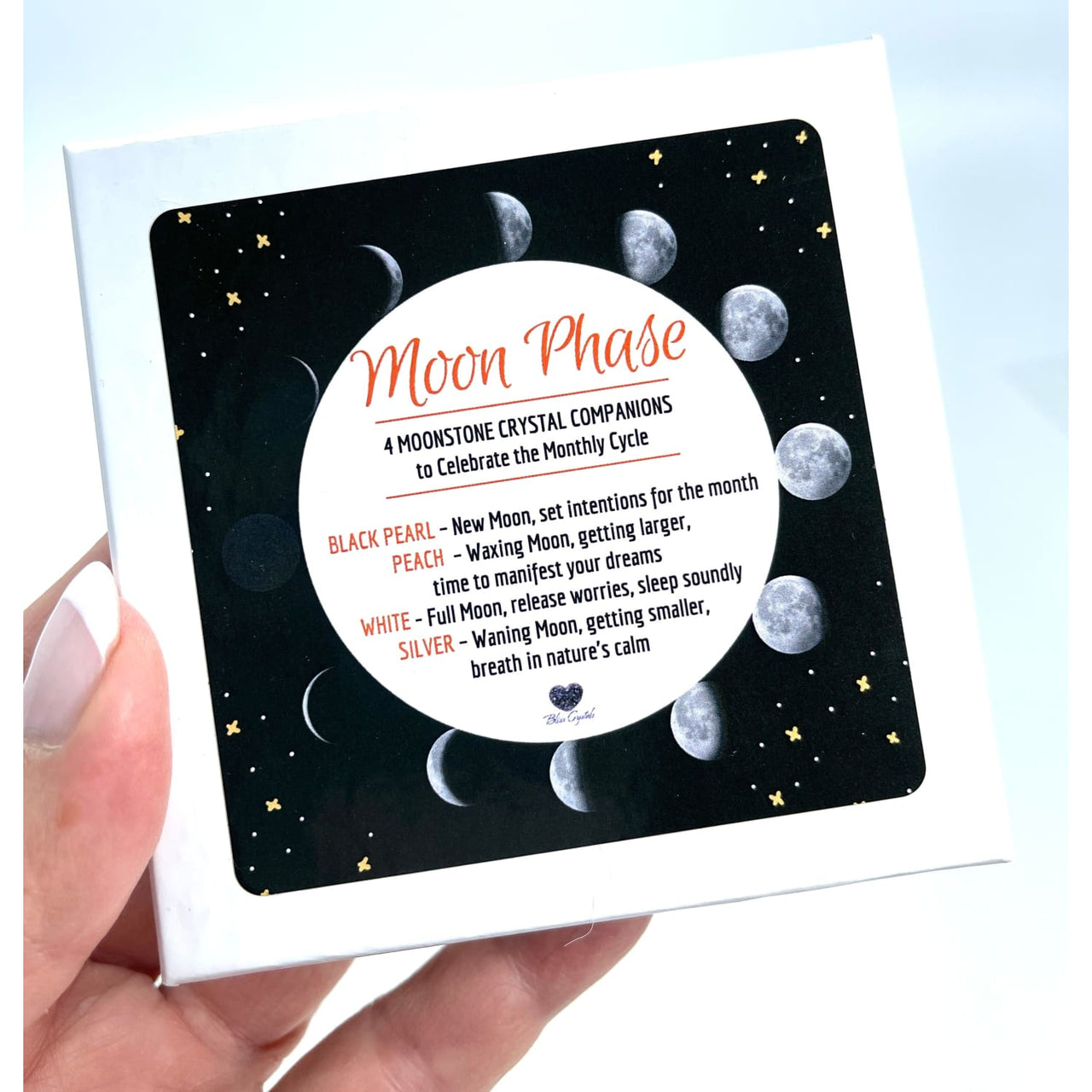Moon Phase 4 Crystal Companion Set w Gift Box #SK6975K - $39