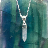 Thumbnail for Moonstone Dainty Point.925 SS Necklace #SK6627