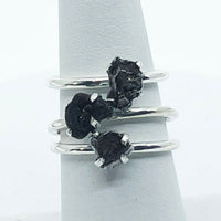 Thumbnail for One (1) Campo del Cielo Meteorite Stackable Dainty Ring.925 