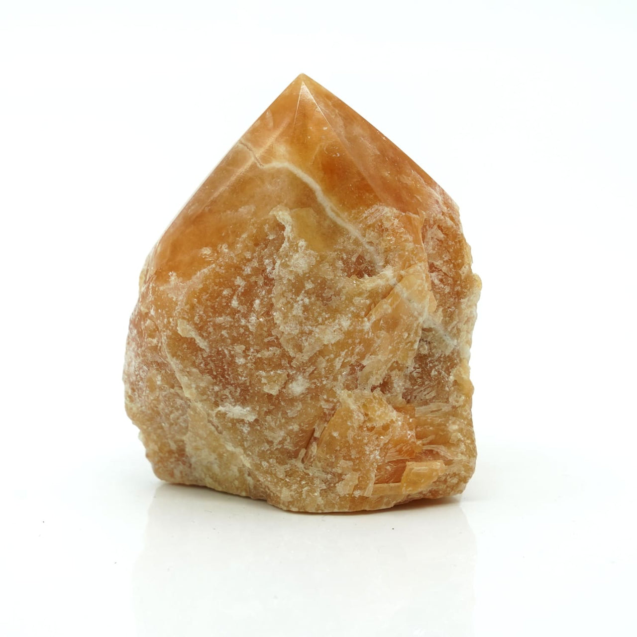 Orange Calcite Semi-polished point (248g) #LV0988