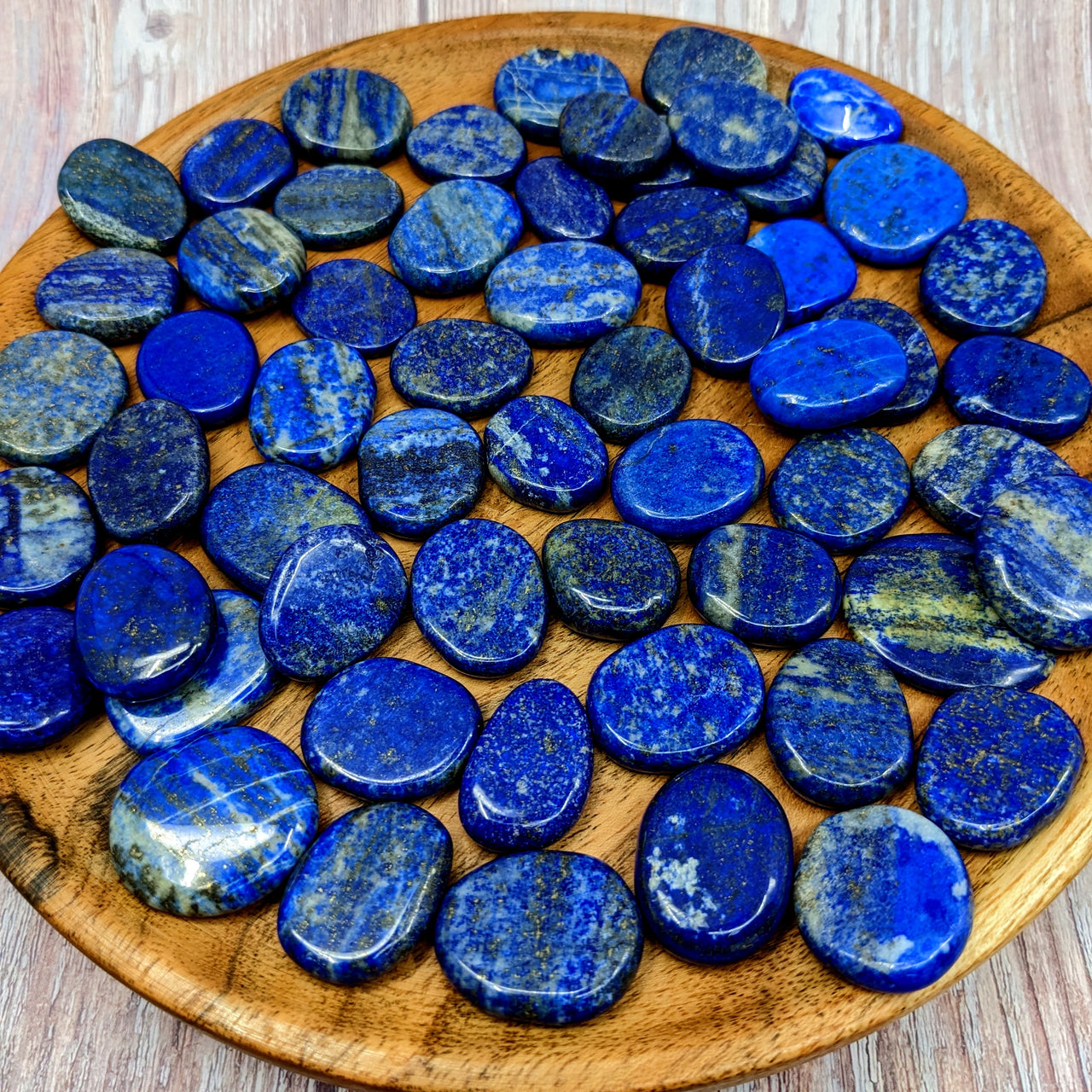 Lapis Lazuli 1" Small Palm Stone #SK9948