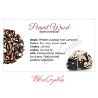 Thumbnail for PEANUT WOOD Crystal Information Card Double sided #HC171 - 