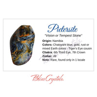 Thumbnail for PIETERSITE Crystal Information Card Double sided #HC60