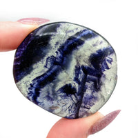 Thumbnail for Purple Banded Fluorite Palm (34g) #SK5941