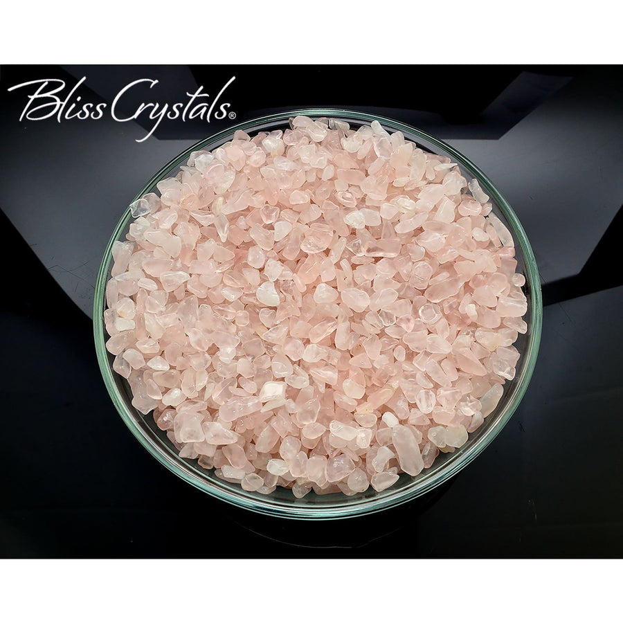 ROSE QUARTZ Crystal Mini Chips 28 gm Parcel #RQ90