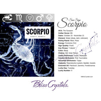 Thumbnail for Scorpio Zodiac Birthday Card with Crystal Affinity & 