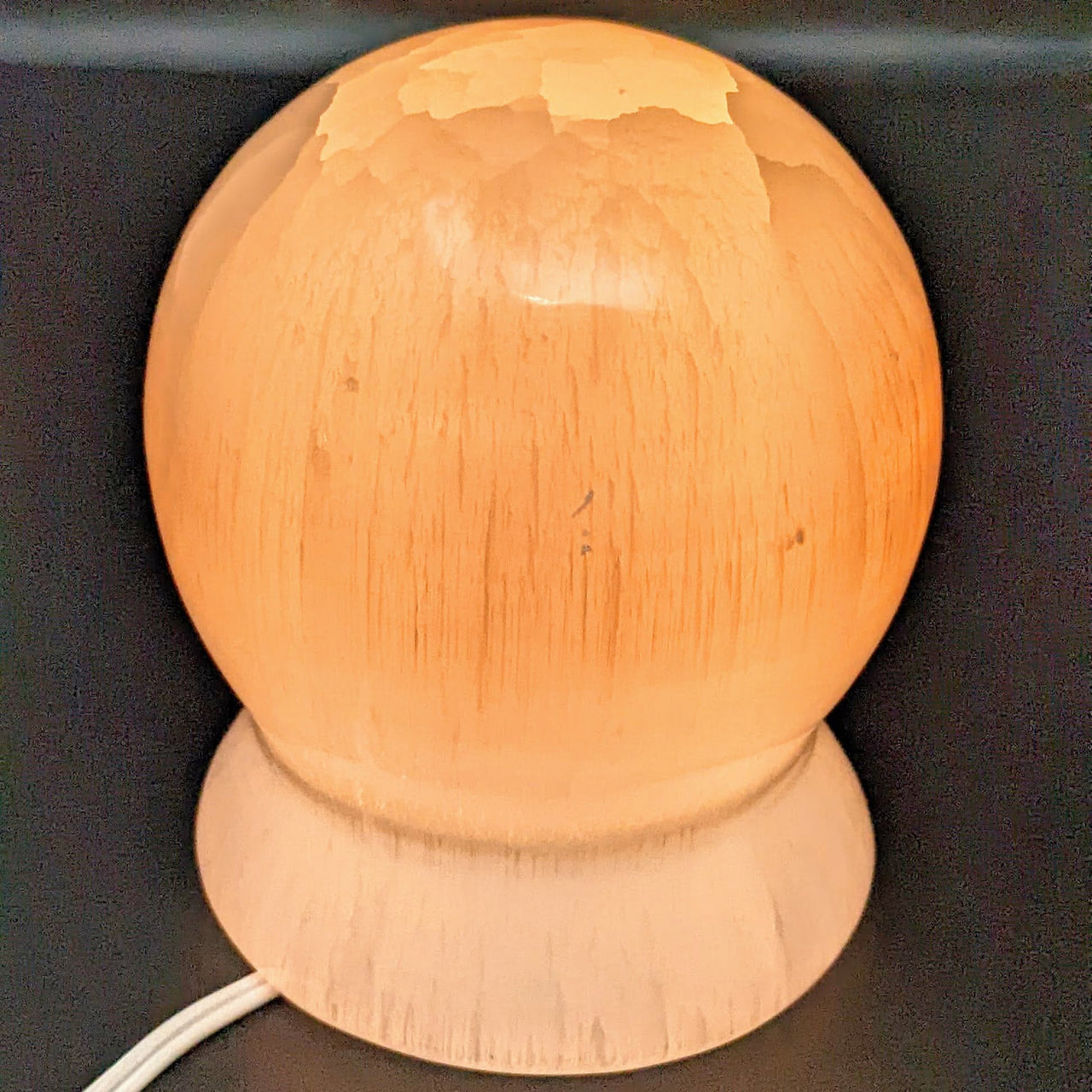 Selenite 4.5 Sphere Lamp with Bulb & Cord #SK7695 - $125