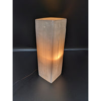 Thumbnail for Selenite Tall 10 Square Lamp w/ Bulb and Cord #SK8192 - $115