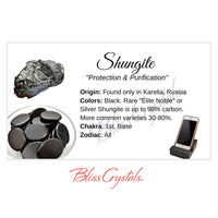 Thumbnail for SHUNGITE Crystal Information Card Double sided #HC34