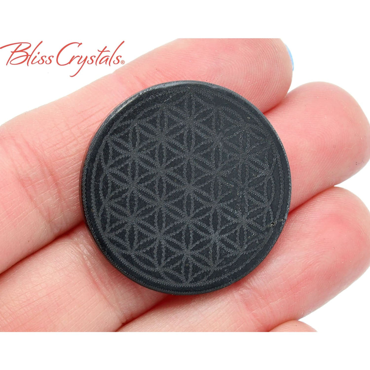 Shungite Flower of Life Adhesive Disc for phone for 