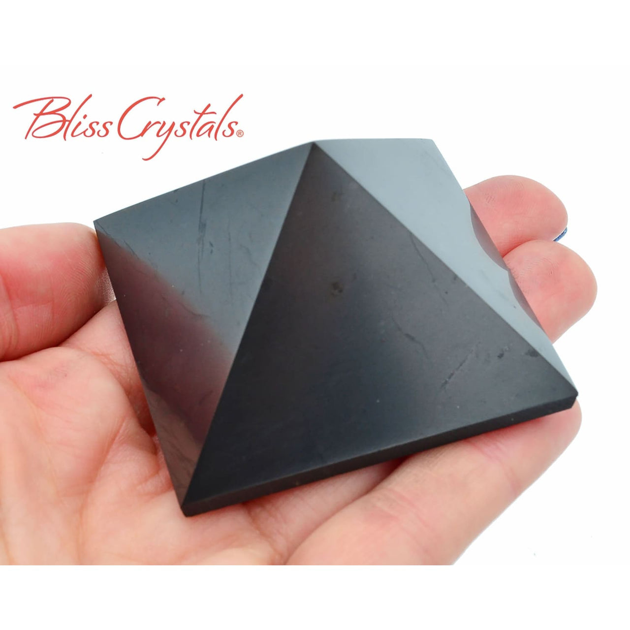 SHUNGITE Pyramid Polished for Purification Healing Crystal 