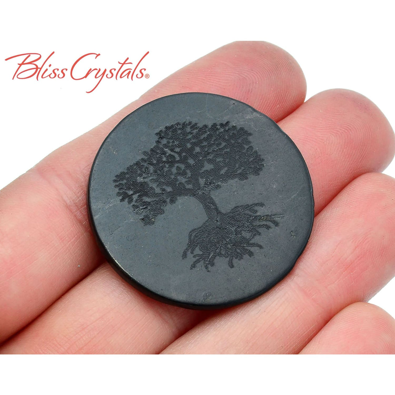 Shungite Tree of Life Adhesive Disc for phone for protection