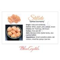 Thumbnail for STILBITE Crystal Information Card Double sided #HC136