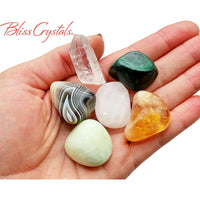 Thumbnail for TAURUS Zodiac Set of 6 Crystals + Gift Box Bag & Info Card 