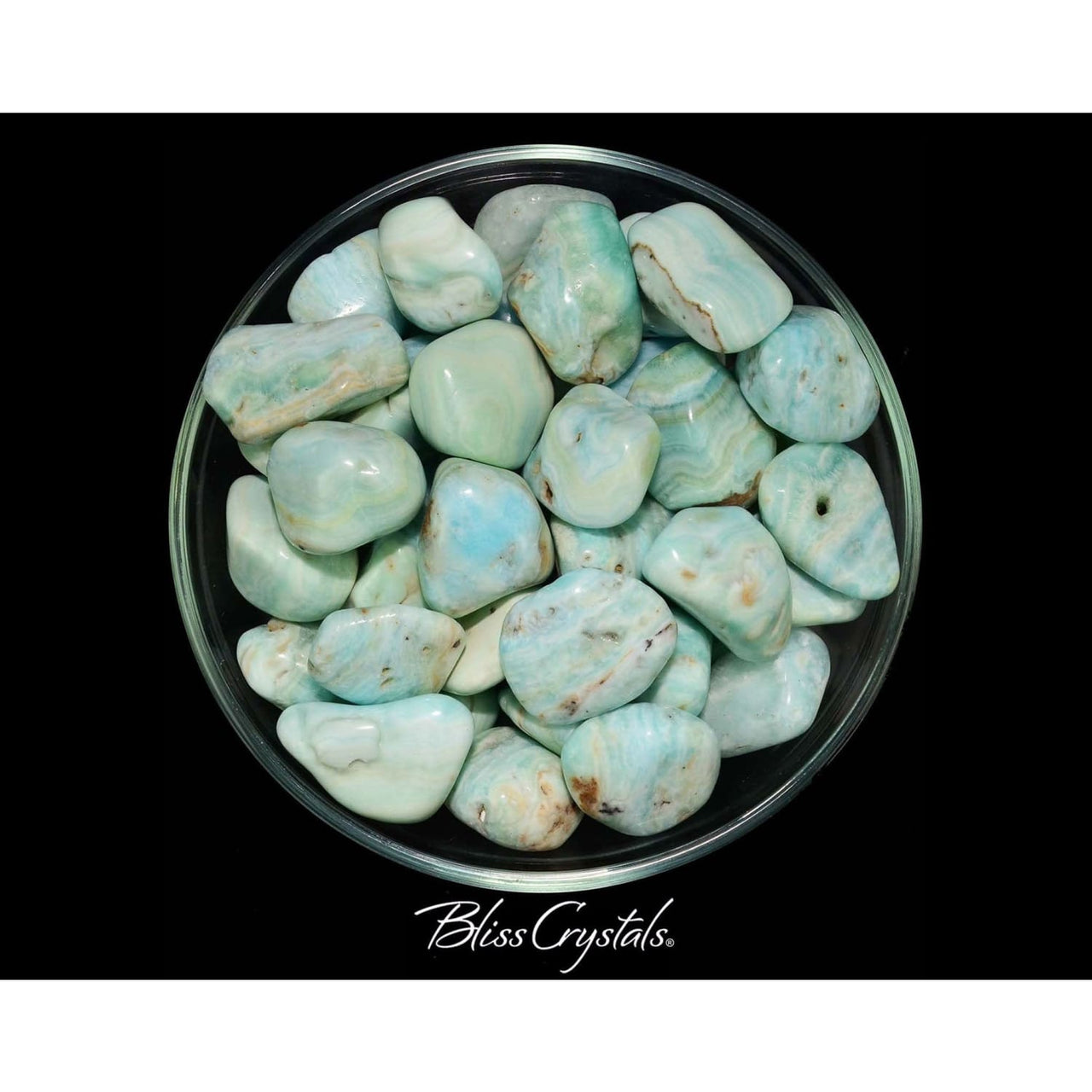 Teal Blue CALCITE Tumbled Stone Healing Crystal & Stone for 
