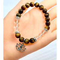 Thumbnail for Tigers Eye Charm Bracelet (20g) #SK7523 - $15