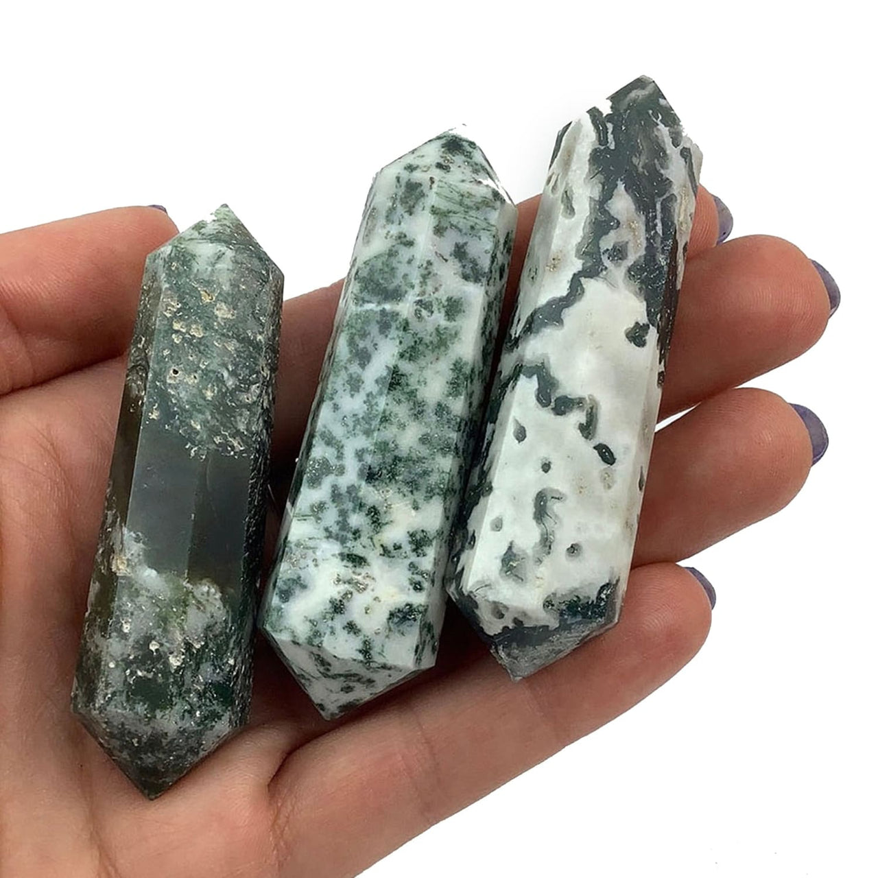 Tree Agate DT Wand Points #SK2257