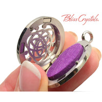 Thumbnail for Triquetra Celtic Knot Aroma Cage 1.1 Pendant Silver Plated 