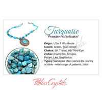 Thumbnail for TURQUOISE Crystal Information Card Double sided #HC85