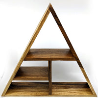 Thumbnail for Wooden Triangle Crystal Shelf Double Triangle Style #SK6823