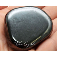Thumbnail for XL HEMATITE MAGNET Palm Stone Magnetized Crystal Stone #HM01