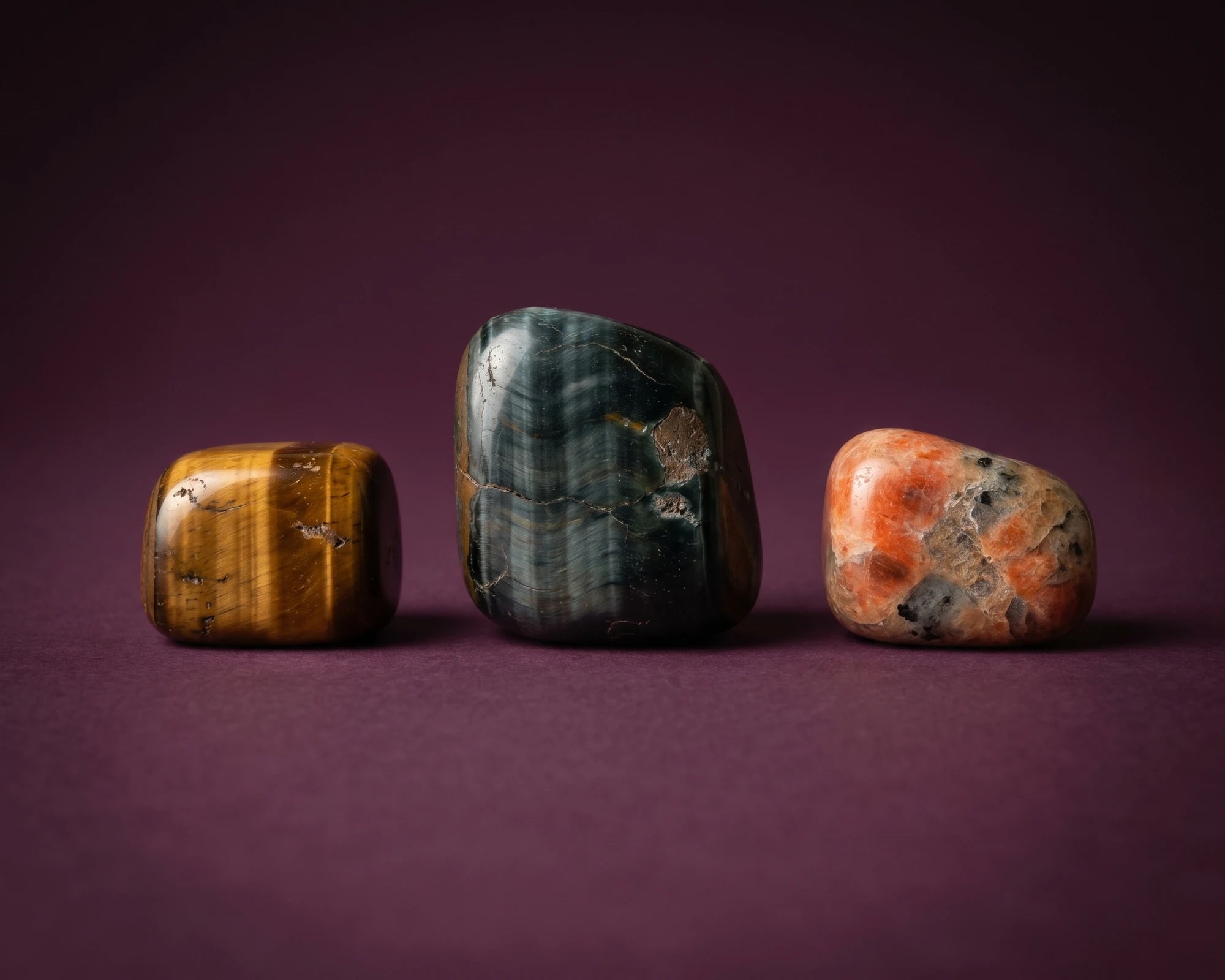 Chatoyant tiger's eye crystal representing personal power and solar plexus connection.